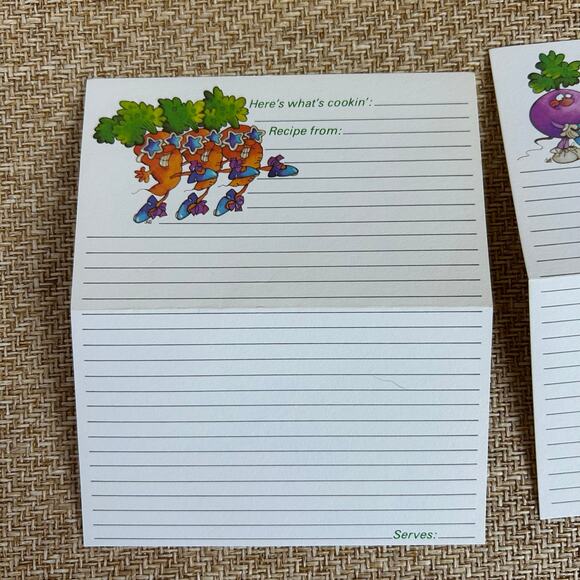 Vintage 1982 Current Kitchen Comics Double Recipe Cards Complete Set Humor - Picture 4 of 13